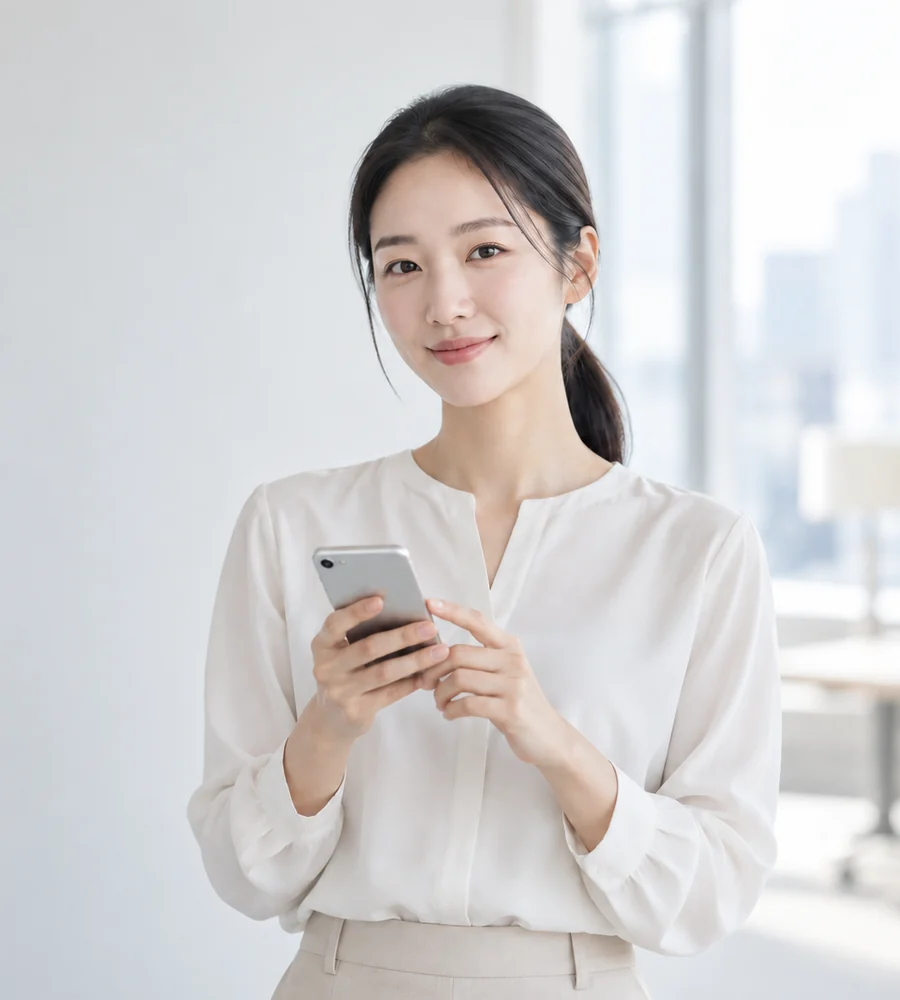 해운대 개인돈 일수 상담을 휴대전화로 안내받는 고객