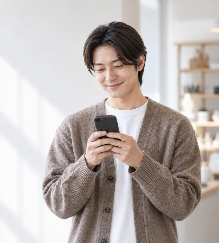 해운대 개인돈 일수 상담을 휴대전화로 안내받는 고객